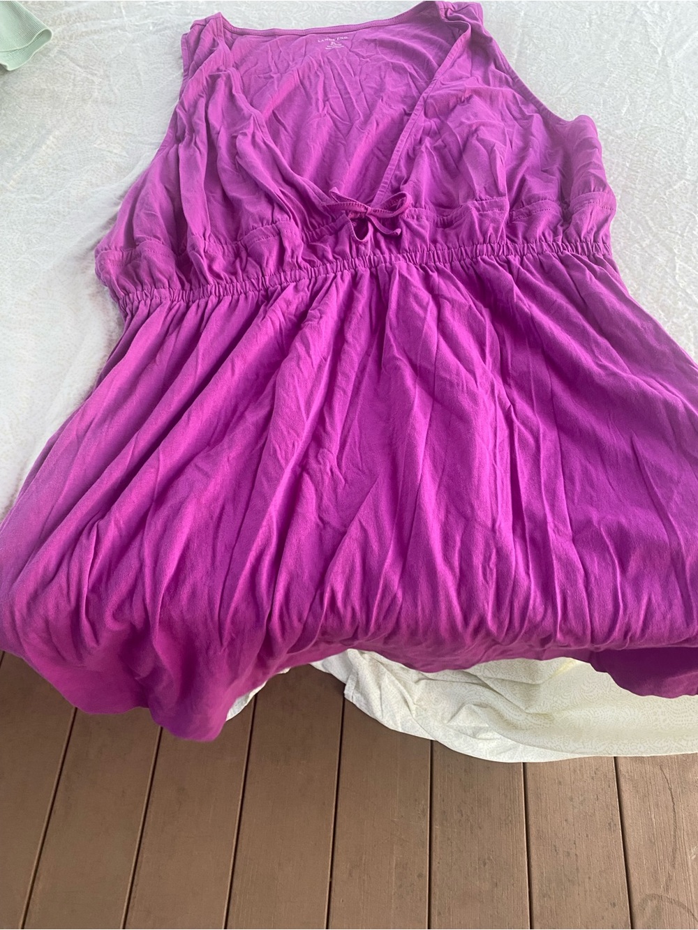 Lands End Bright Magenta Sleeveless Cover-up. Brand new, size XL